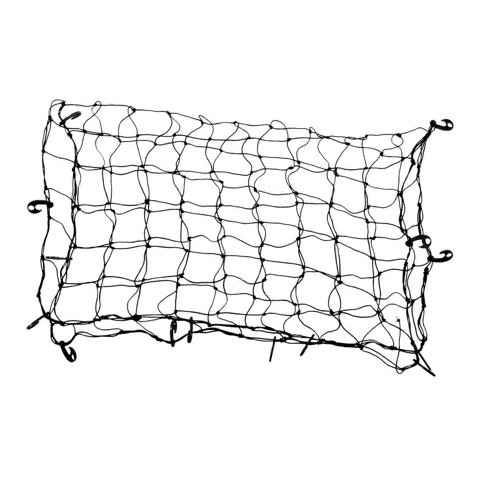 Roof Luggage Net Truck Trunk Cargo Net Foldable for SUVs Trailers Universal Black