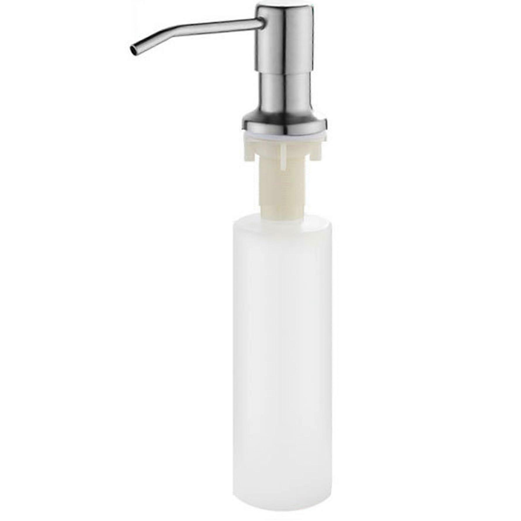 Soap Dispenser for Kitchen Sink, 17 Ounce Stainless Steel Hand Soap Dispenser, Large Capacity for Kitchen and Bathroom Countertops