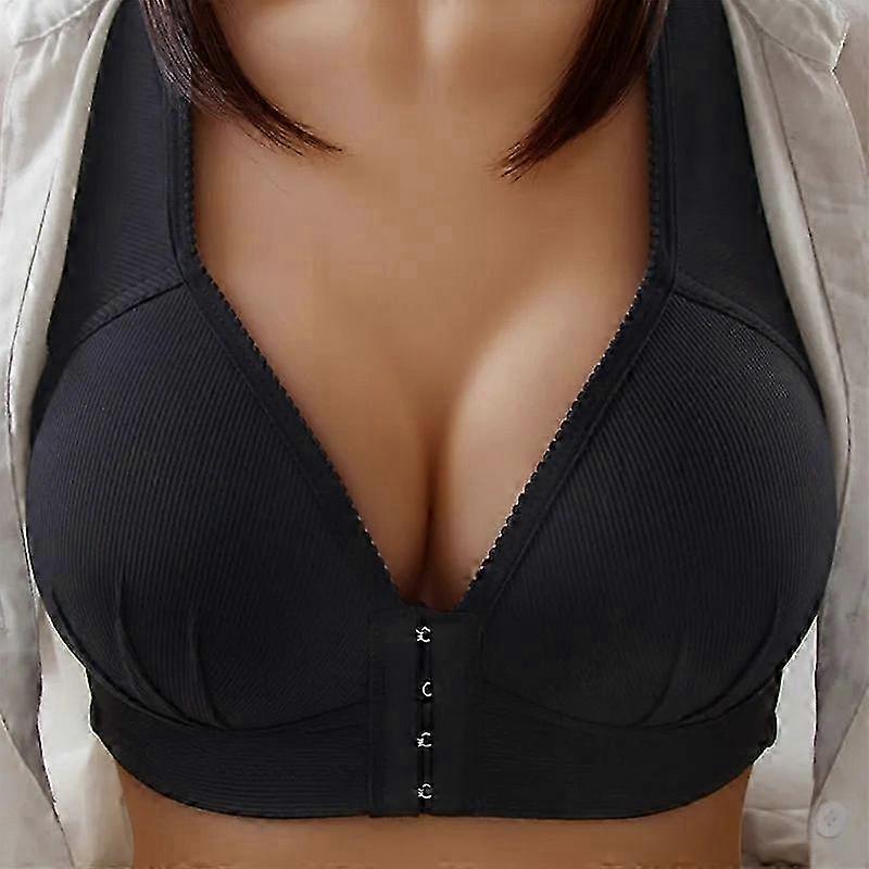2022 Sutiã Push Up com Fivela Frontal Fina, Lingerie Sexy para Mulheres, um Sutiã Esportivo Respirável Plus Size com Calcinha com Fecho Frontal.