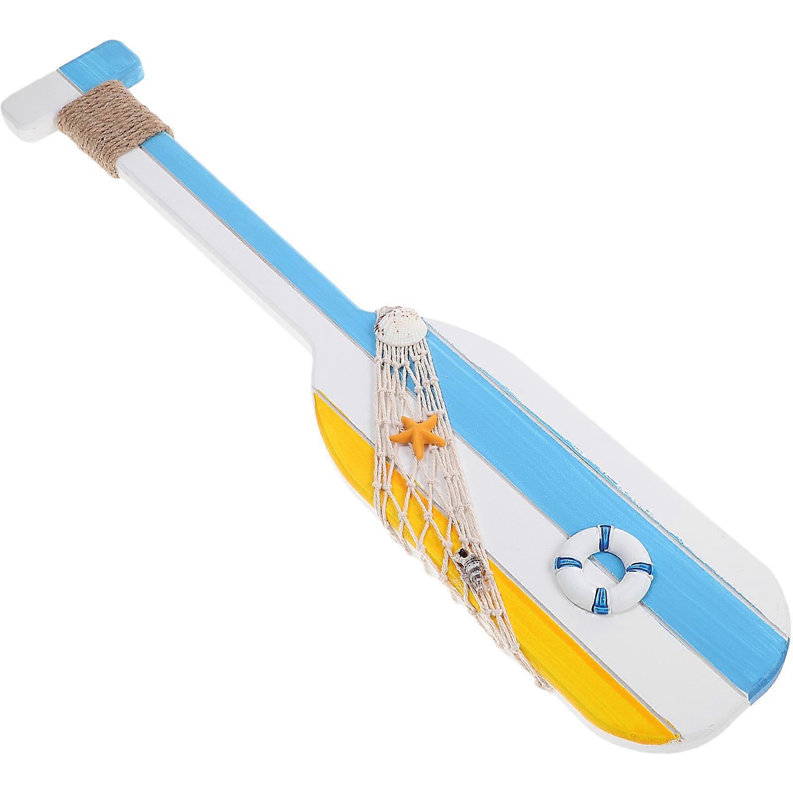 Nautical Wooden Oar Decoration for Wall or Tabletop Display in Multi Color