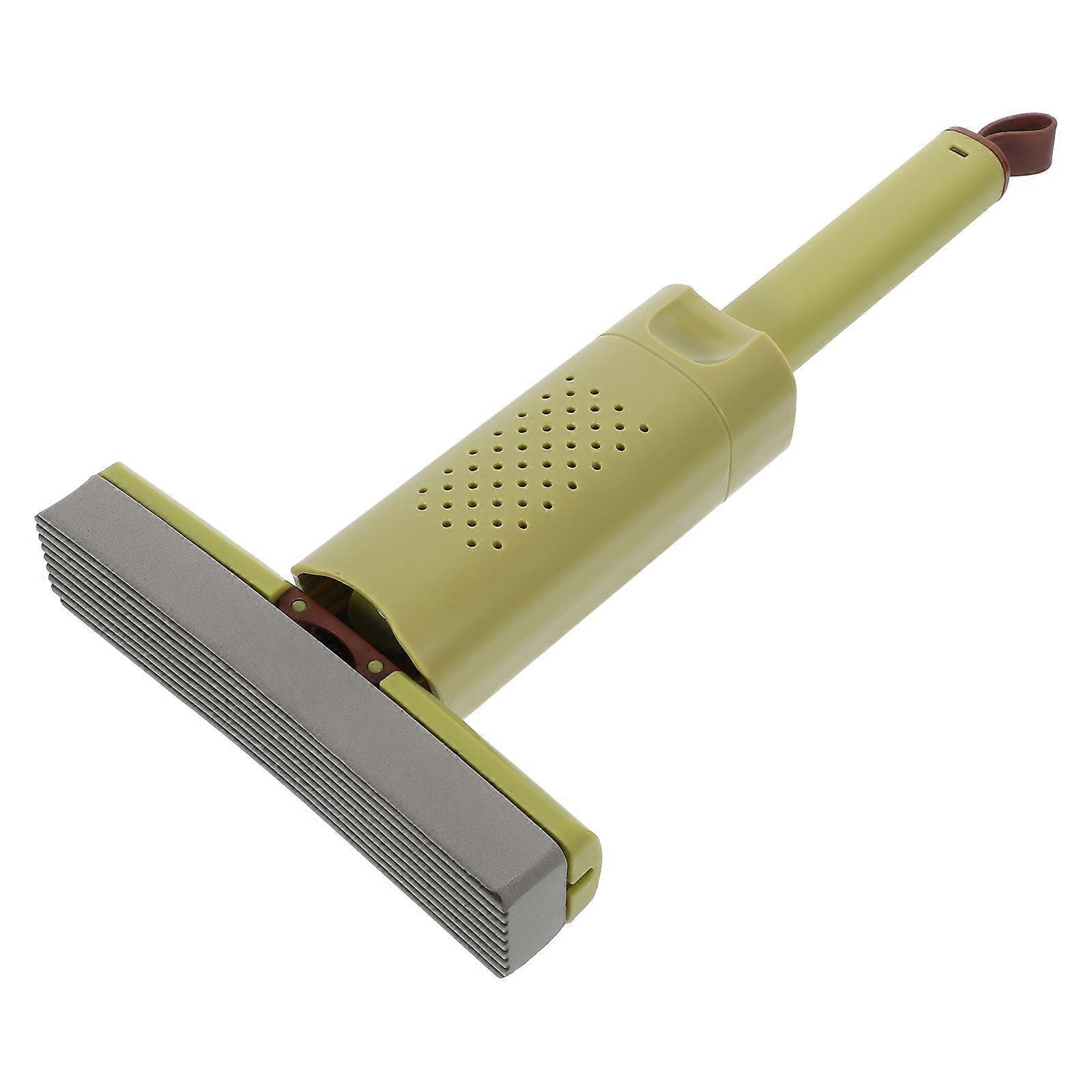 Self Squeezing Mini Mop for Kitchen & Office Cleaning – Compact Handheld Design with Washable Head, Soft Non Damaging Materials for Hard to Reach