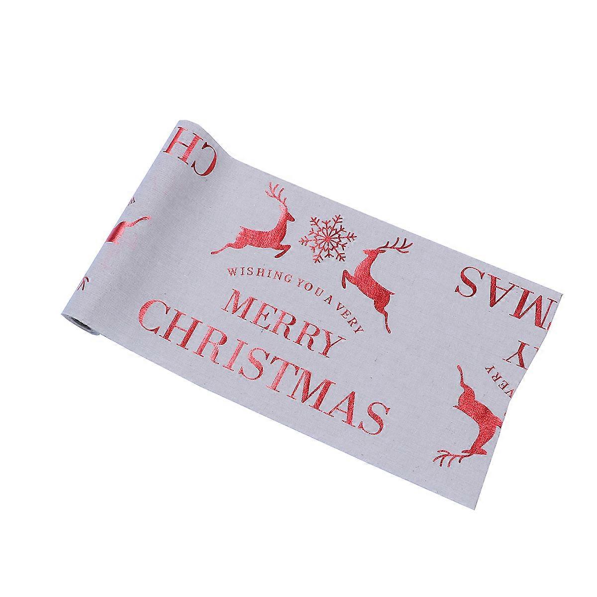 Holiday Table Runner Snowman Table Runner For Banquets Families Hosts Christmas Themed 270x28x0.5cm 1Set