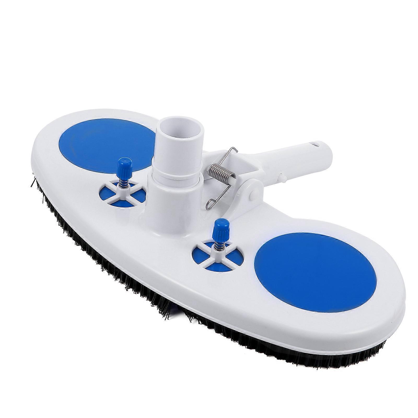 1 Pc 13 Inch Plastic Swimming Pool Suction Head Cleaning Tool with Brush