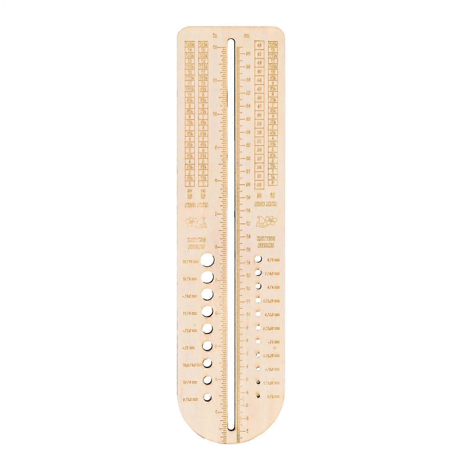 Sock blockers, crochet needle gauge, circle template, ruler measuring ruler, sock blockers, weaving tool, crochet accessories for knitting lovers