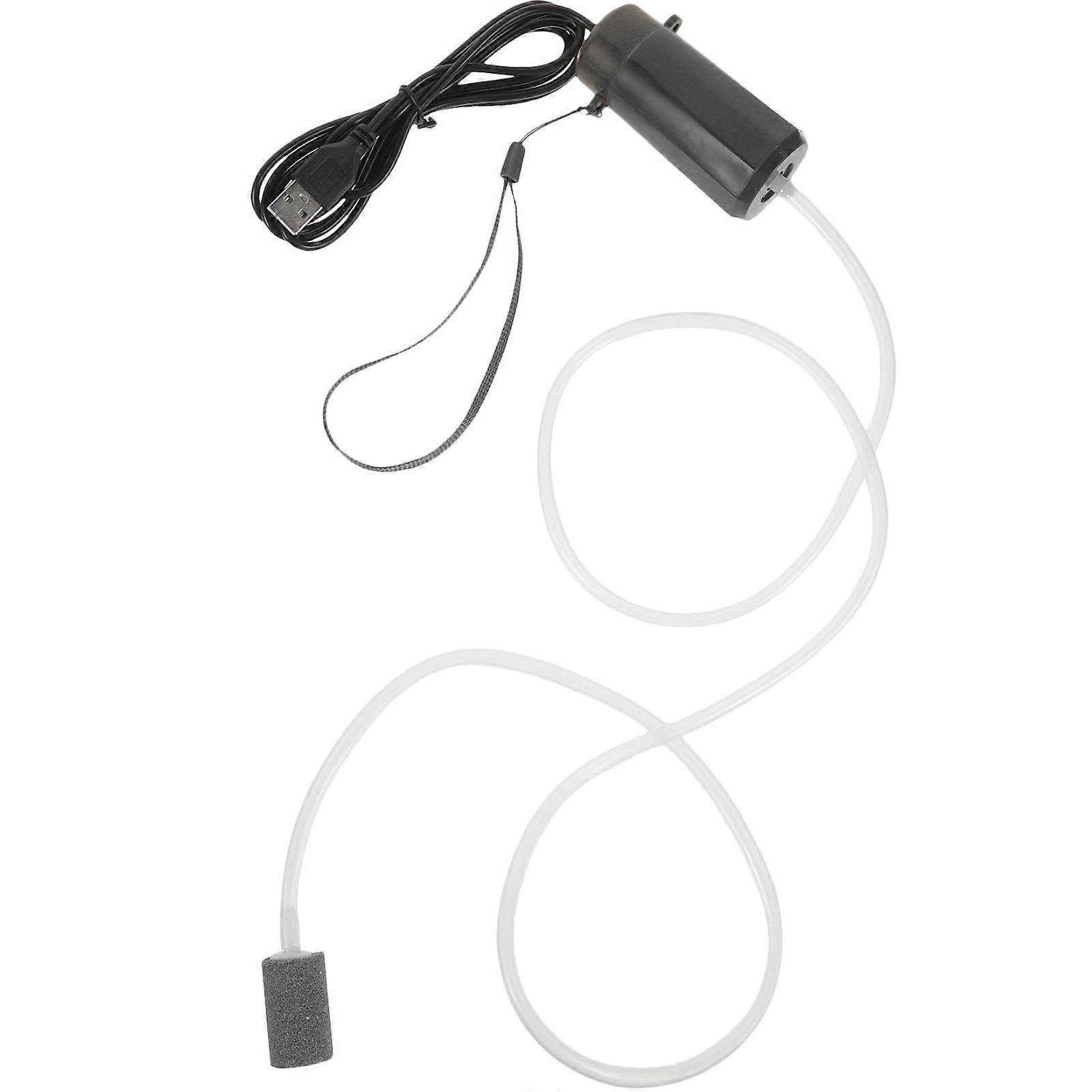 Portable Bubbles Oxygen Pump USB Powered Aerate Fish Enthusiasts Pet Owners 1Set