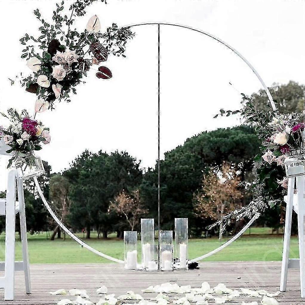 Balloon circle stand for wedding garland and column setup