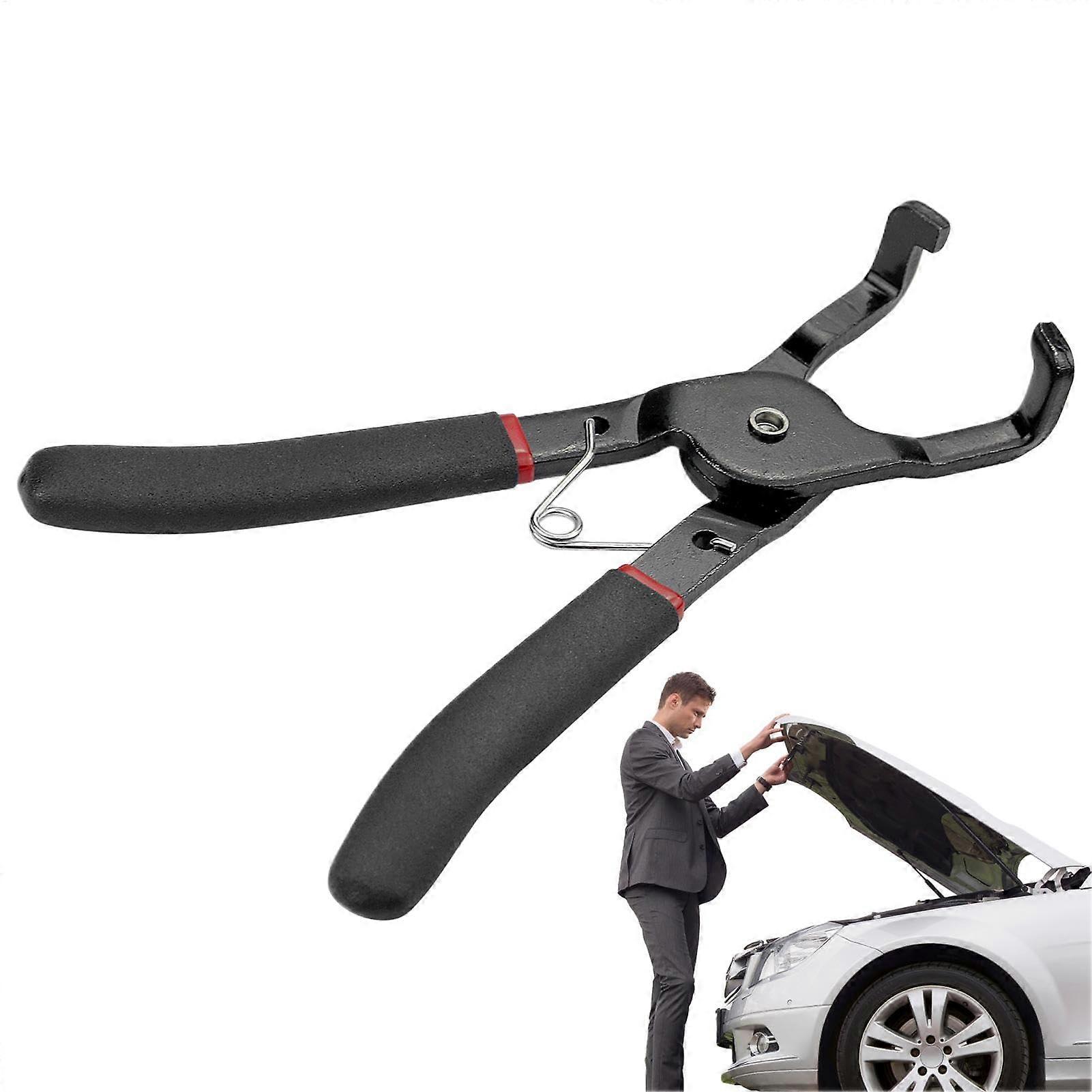 Fuel Hose Clamp Pliers, Hose Disconnect Tools, Steel Removal Pliers, Multifunction Hose Clamp, Spark Plug Tool, 80 Degree
