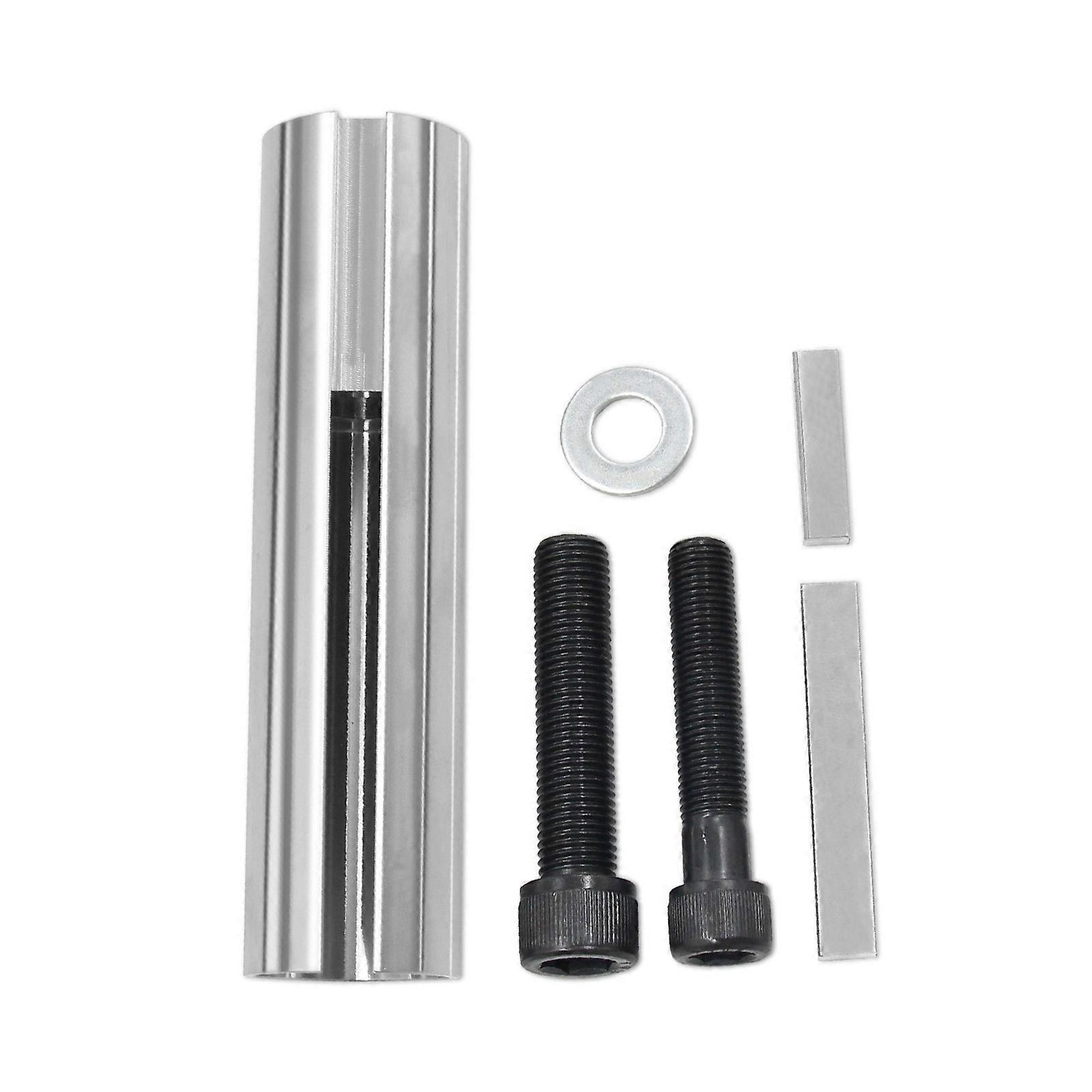 Enlarge The Crank Diameter to Fit Pulley Extended 1in to 1 1/8in 1/4in Key Gas Engine Pulley Crank Shaft Sleeve Adapter Multicolor