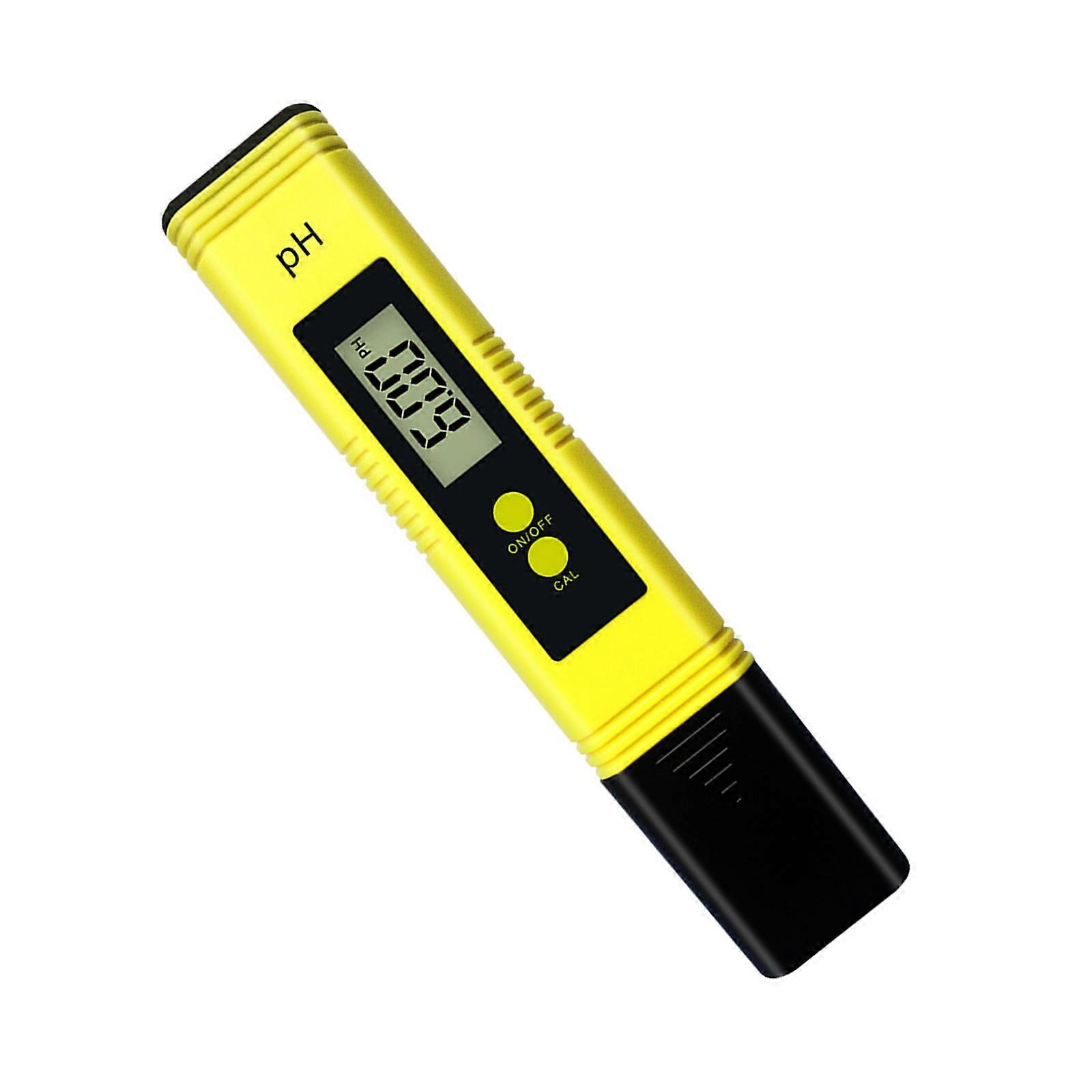 Small  Acid  Test Pen Battery power Acid  Measurement Tool for Reliable Acid Base Level Detection In Various Liquids  Yellow
