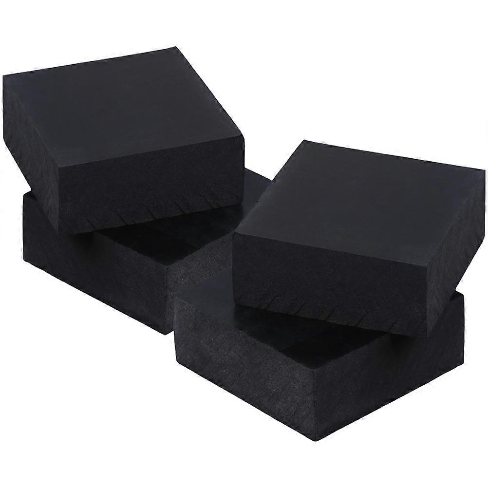Anti Vibration Mat 4Pcs Square Shocking Mats For Electrical Cabinets 5X5CM Black Corrosion Resistance