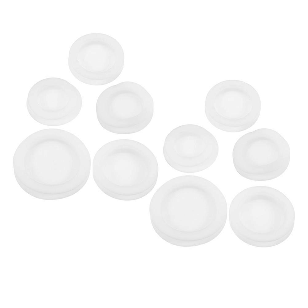 Elastic Rubber Saving Plug Piggy Bank Stopper Money Saving Tight Seal White 10Pcs