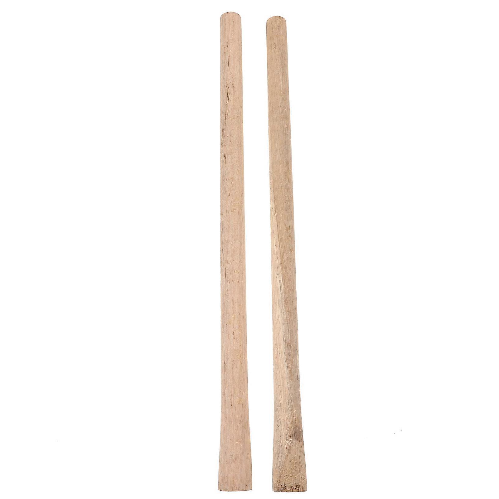 Solid Hardwood Tool Replacement Handles Outdoor Work Diameter 3cm 2.5cm Universal Fit 2Pcs