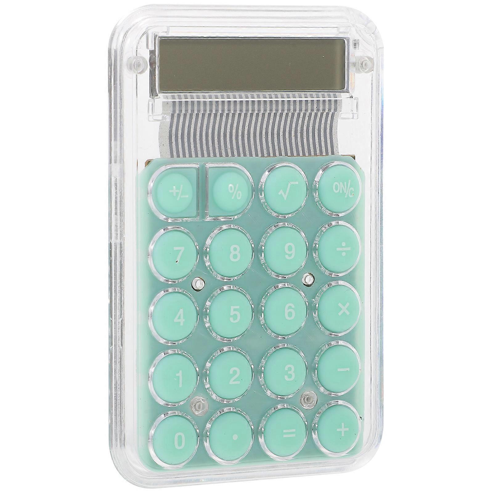 Portable Calculator for Office Use with Silicone and Plastic Color Compact Size 8 Digital Display