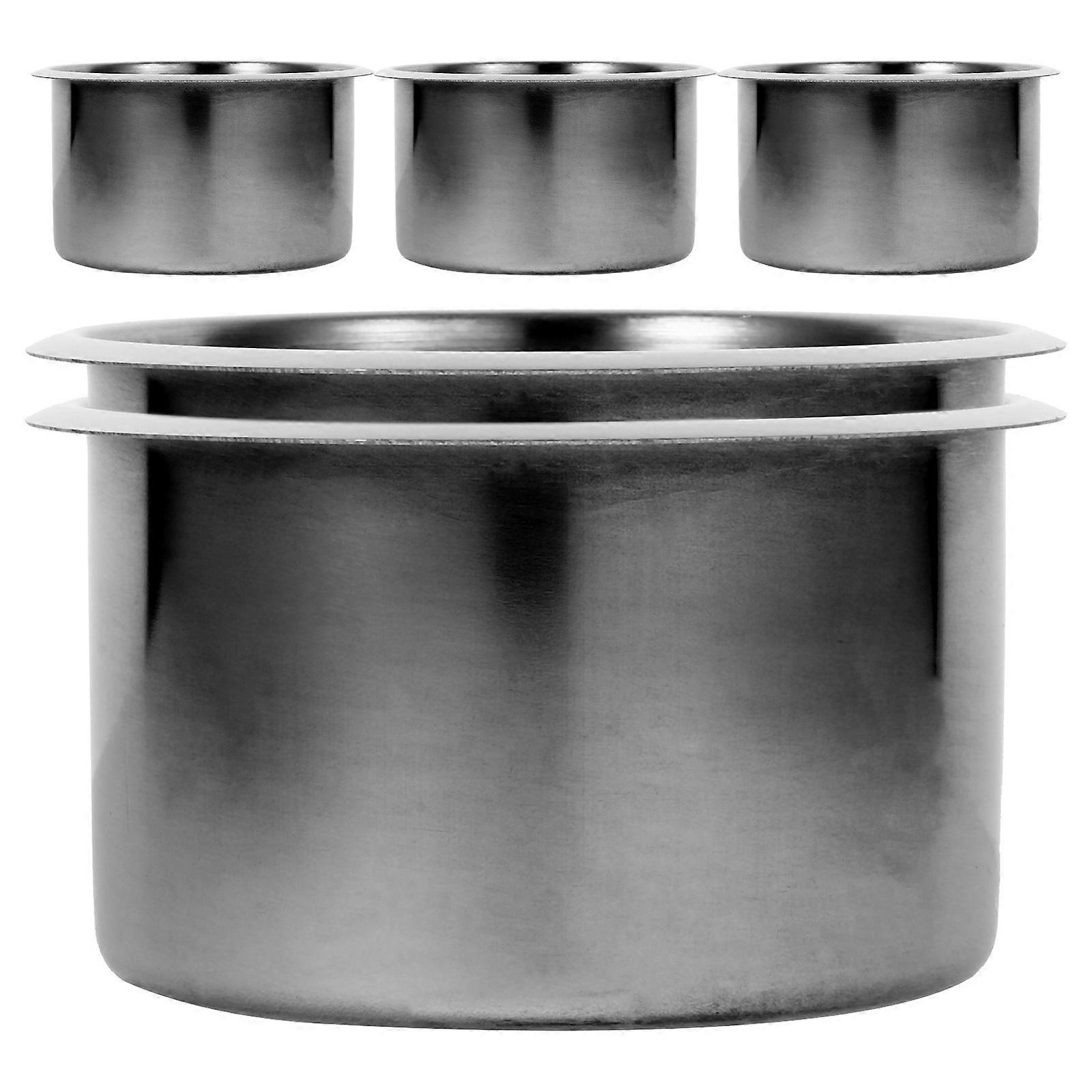Stainless Steel Cup Holder for Car and Home Easy Install Durable Silver for Holding Cups and Bottles