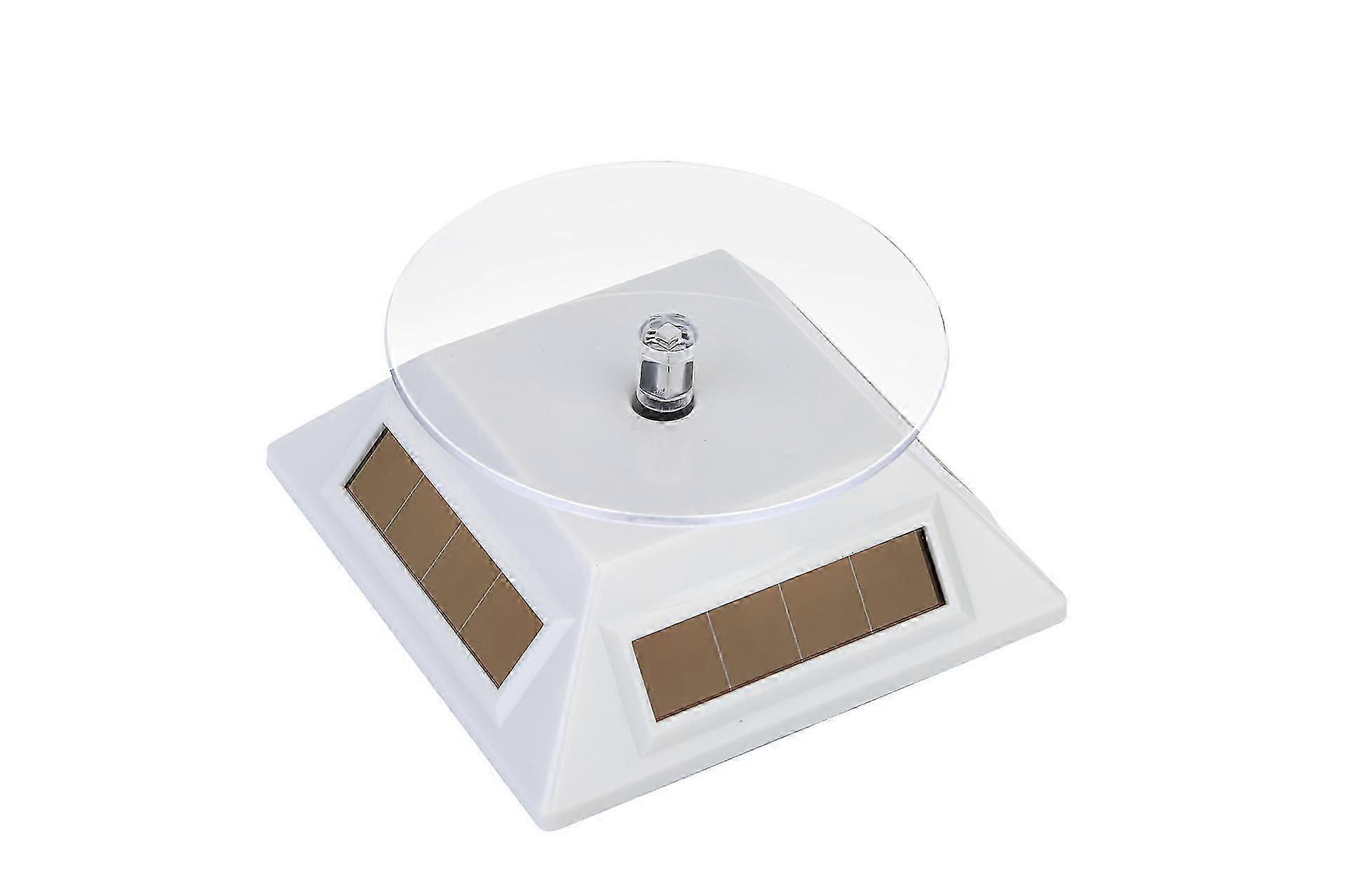 Whiteblack battery-poweredsolar-powered rotating stand for A
