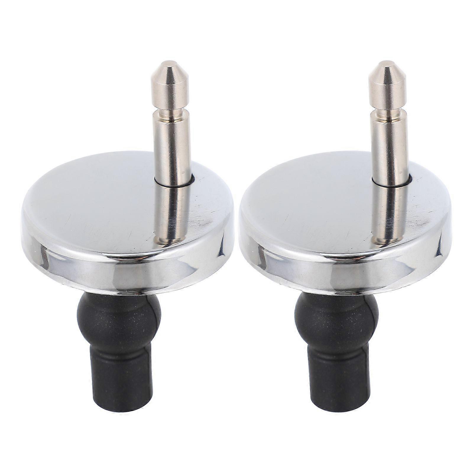 Durable Toilet Seat Hinges With Easy Fixing For Maintenance Workers 4.5X4.5X3.5CM Size Black Zinc Alloy 1 Set