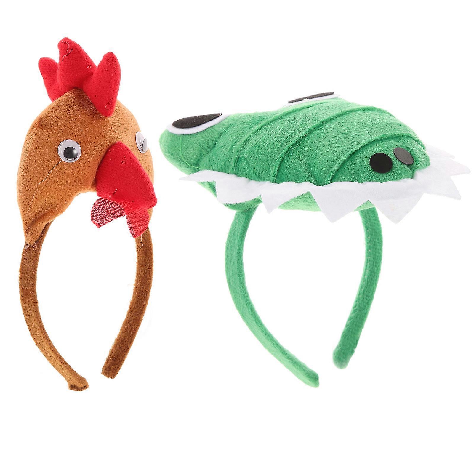 Adorable Plush Rooster and Headband for Cosplay Assorted Color One Size Fits All