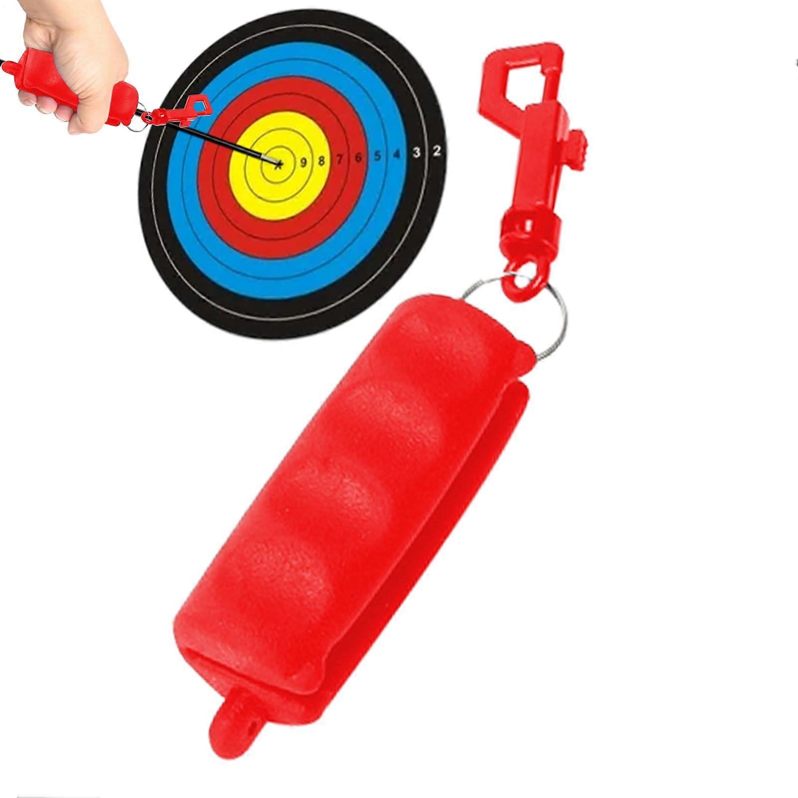 Zielzieher Target Remover Gripper with Belt Clip Portable Shooting Game Accessory with Ergonomic Grip for Teens and Adults, Red