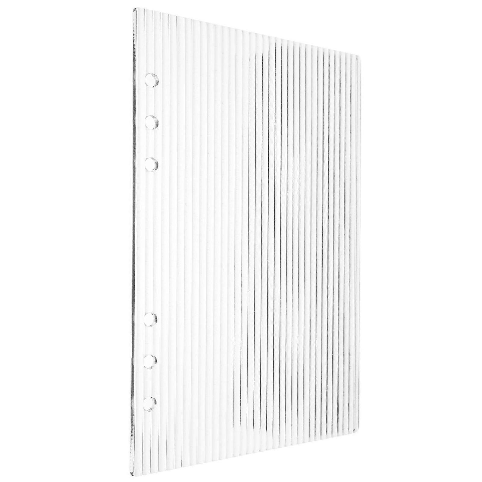 Transparent Acrylic Binder Cover for Office Use and Stylish A5 Size