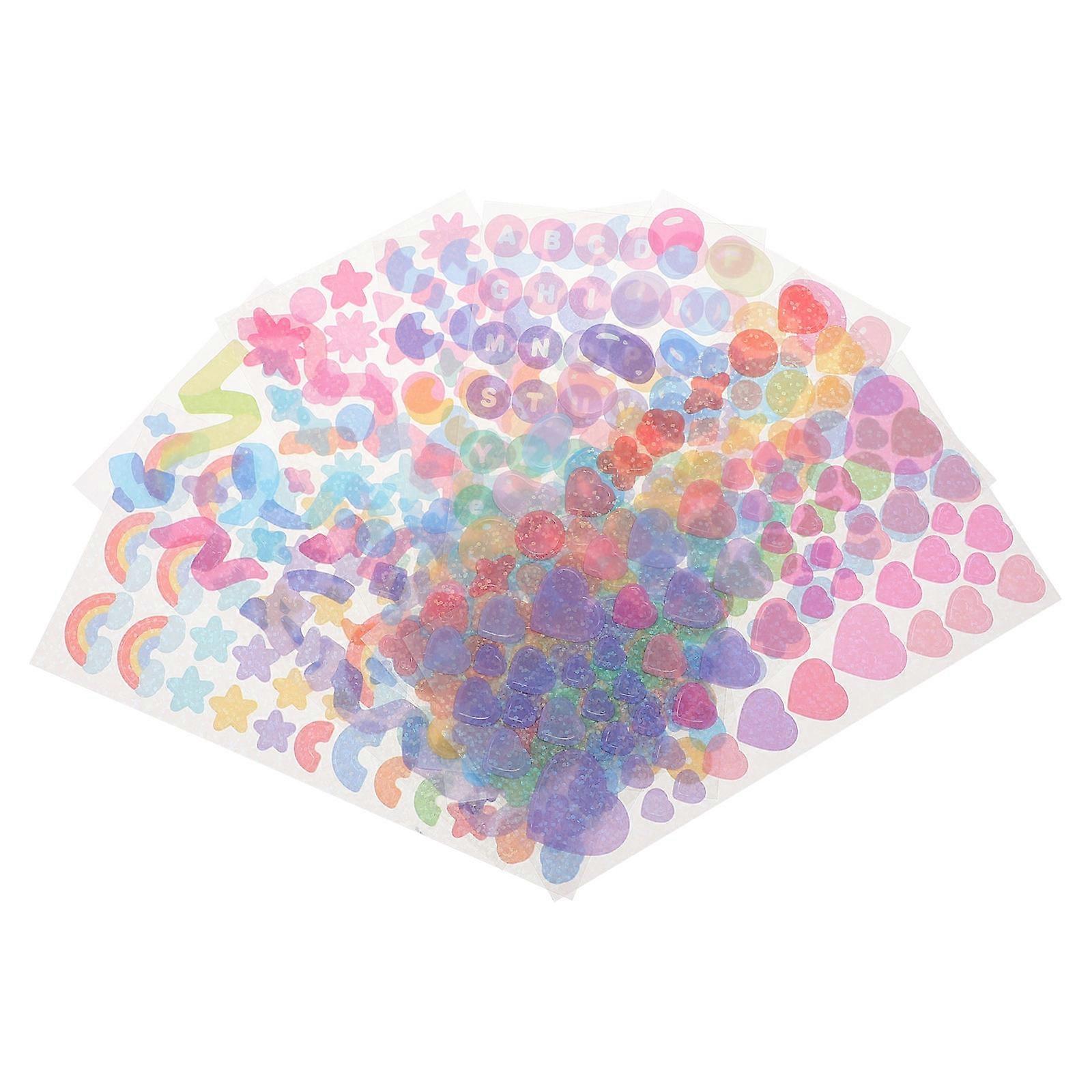Self Adhesive Decorative Stickers – 8 Sheets for Scrapbooking, Journals, DIY Crafts, Gift Wrapping and Creative Projects