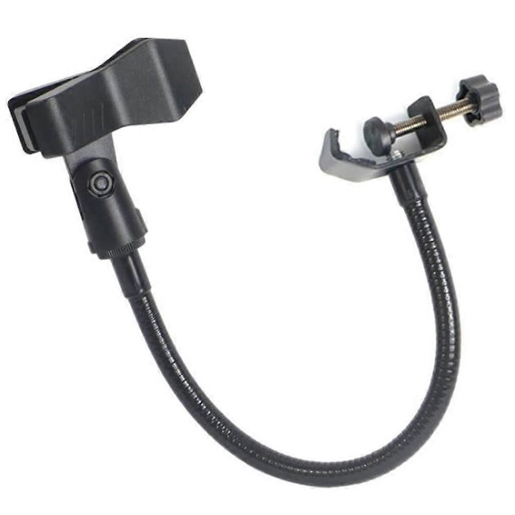 Flexible Swan Neck Microphone Stand with Adjustable Desk Clamp for Radio Broadcasting and Live Streaming Equipment