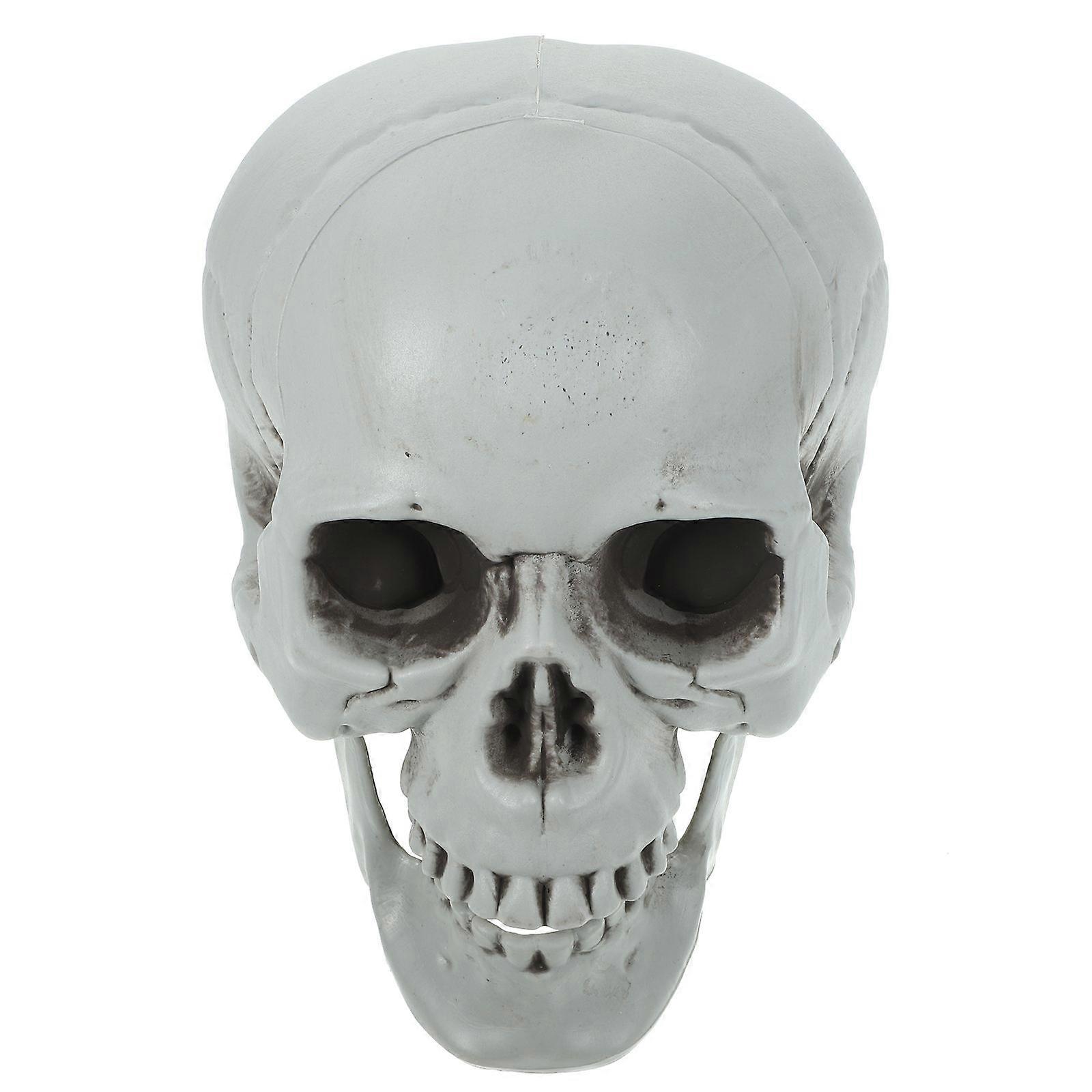 Halloween Statues Scared Skull Ornament Ghost House Props 2Set