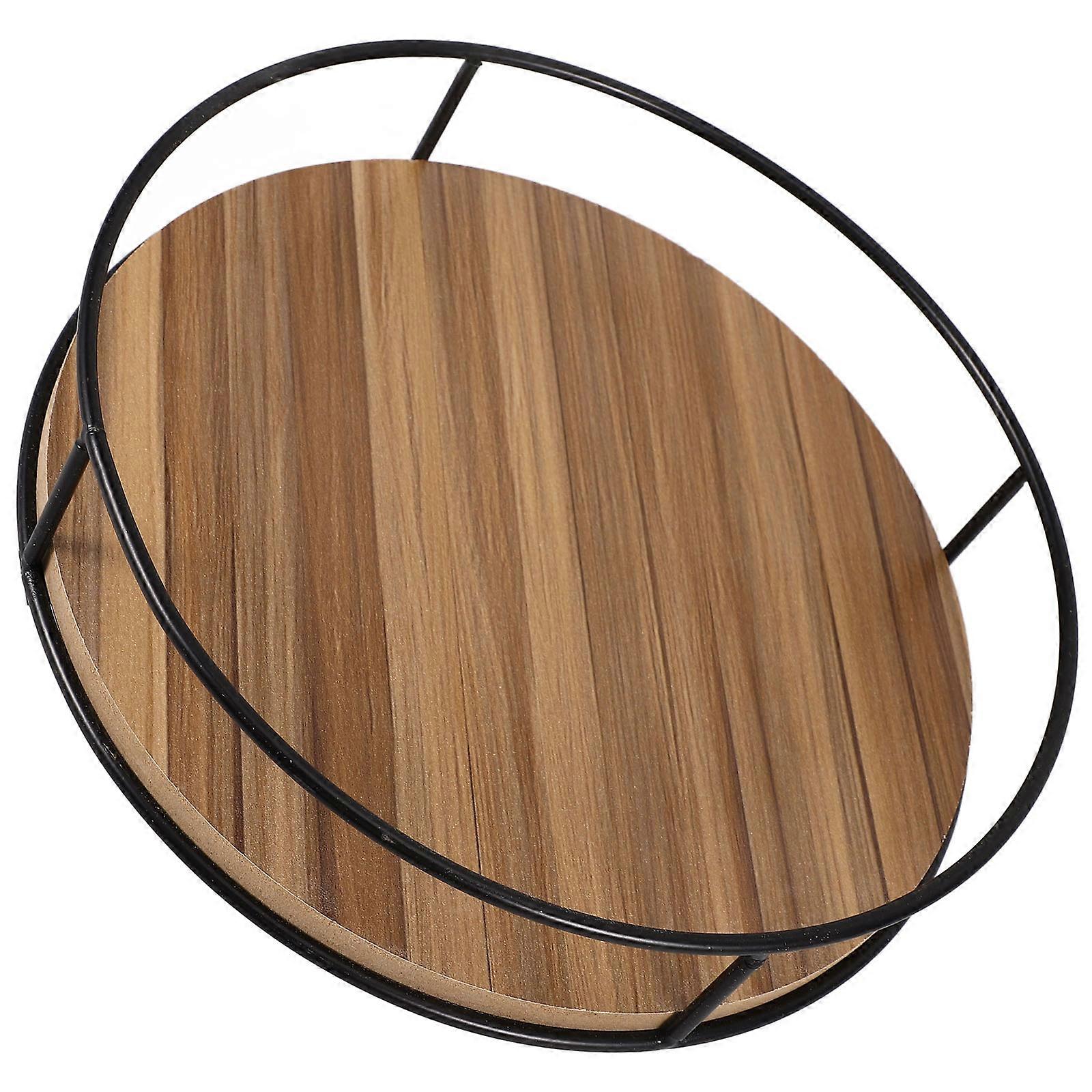 Wooden Base Rotating Turntable Organizer for Cabinet Pantry Dining Table