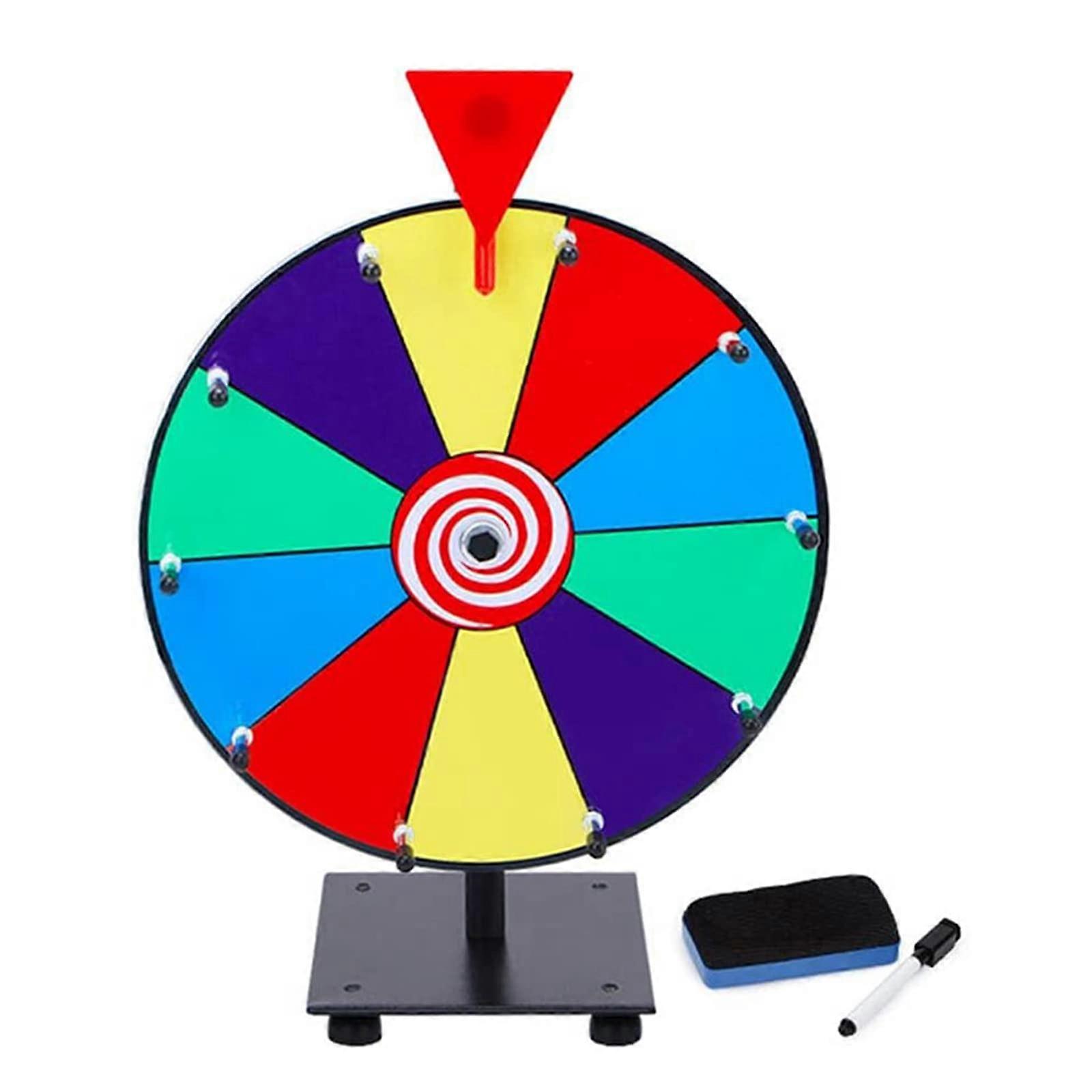 Spinning Prize Wheel, 10Slot Lucky Turntable Props Game Bingo
