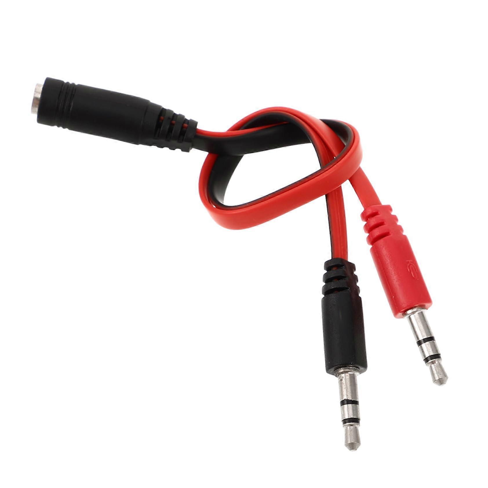 Audio Splitter Cable for Microphone and Headphones, Durable Adapter for Smartphones and Speakers, Flexible Connection