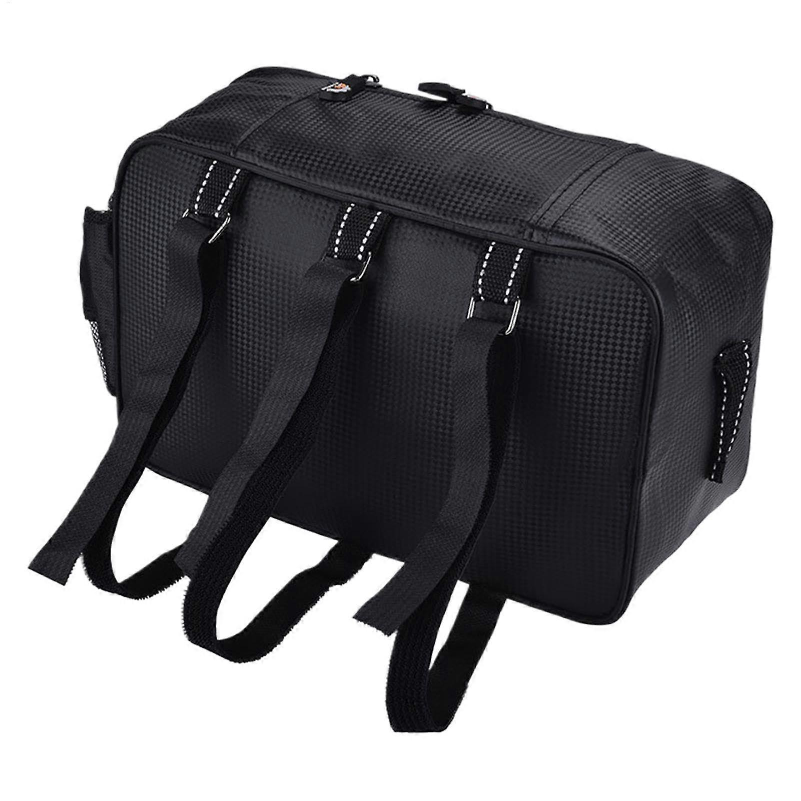 Bicycle pannier – large capacity bicycle saddle bag Riding rear bag with reflective strips, motorcycle saddle bag for cyclists B