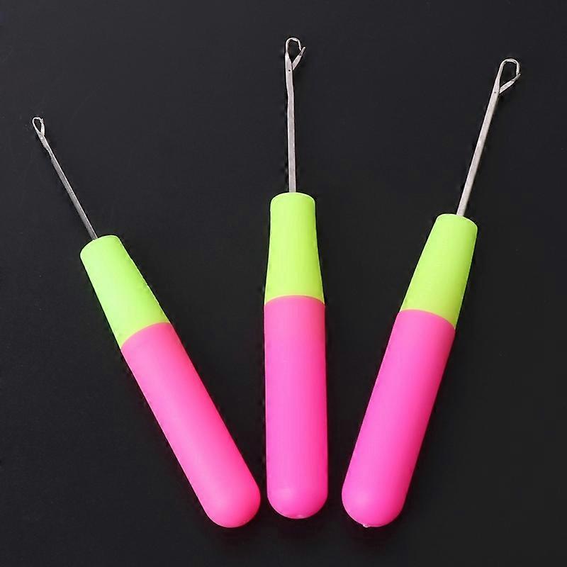 3Pcs Crochet Snap Lock Aiguille Outil Tapis Fabrication Sur Tricot Serrure Outil de bricolage