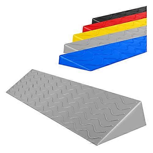 Portable wheelchair ramp for door thresholds, curb ramp, step mat. Gray, 100x19.5x9cm.