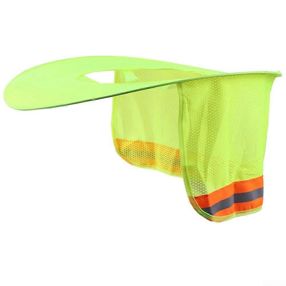Safety First Sun Protection Helmet for Workers with Reflective Properties and Durable Construction for Harsh Conditions, Yellow'