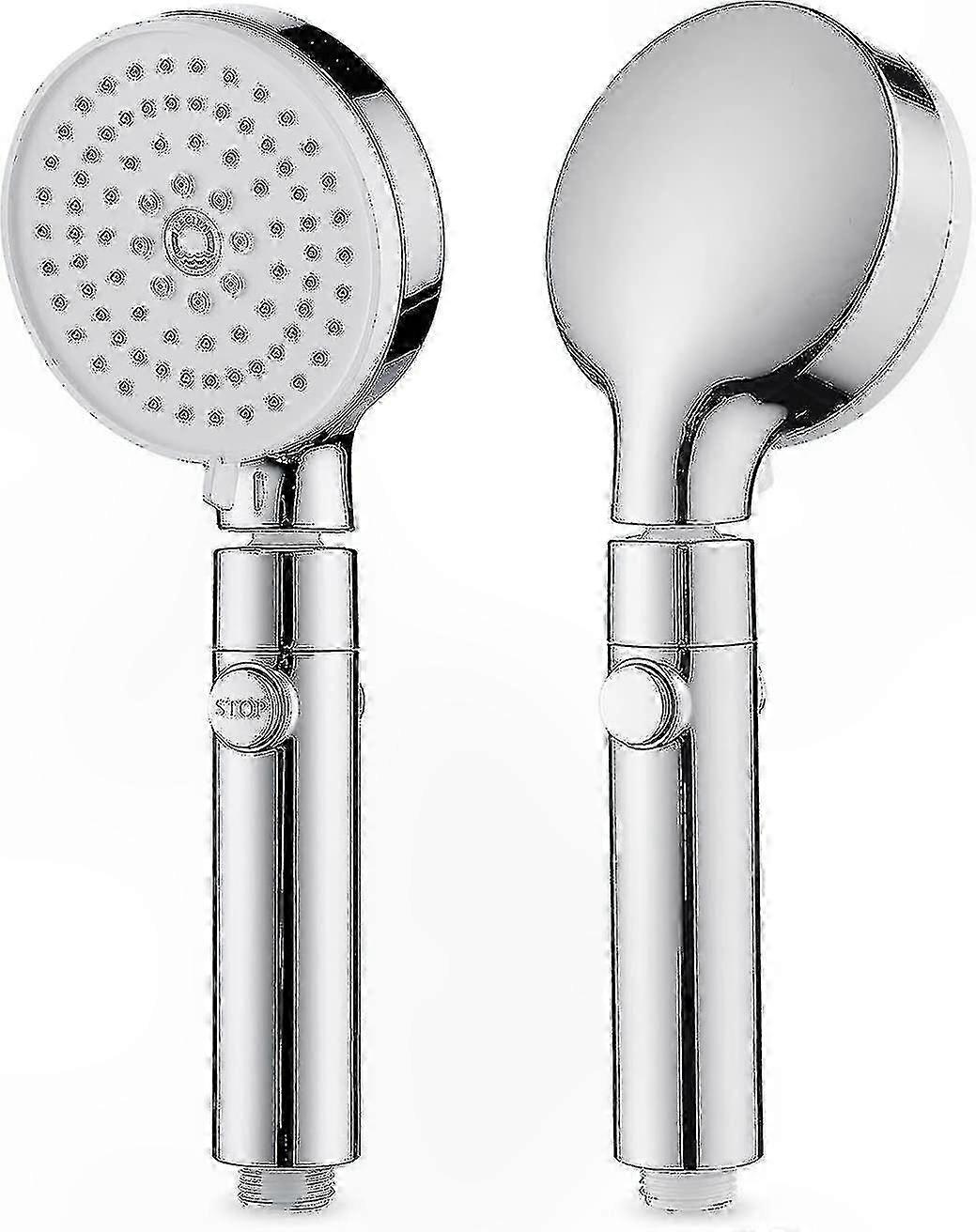 Adjustable High-Pressure Handheld Showerhead with 3 Spray Settings and Anti-Limescale Technology for Universal Bathroom Use