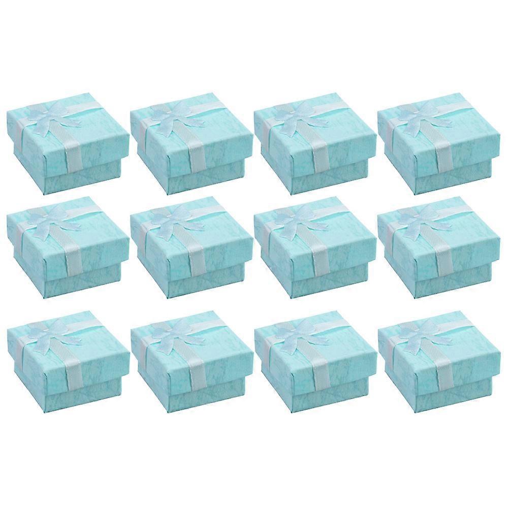 12pcs Jewelry Packaging Boxes Ring Containers Gift Wrapping Boxes