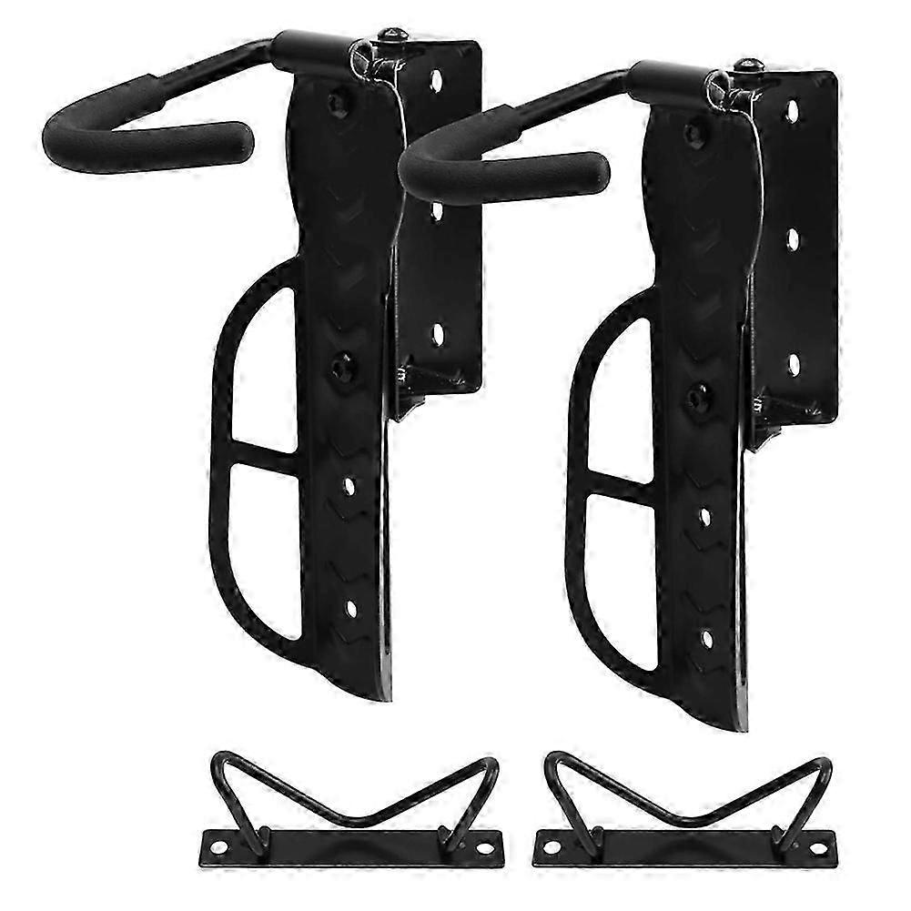 Lot de 2 supports à vélos pivotants pour garage, fixation murale, pour rangement vertical
