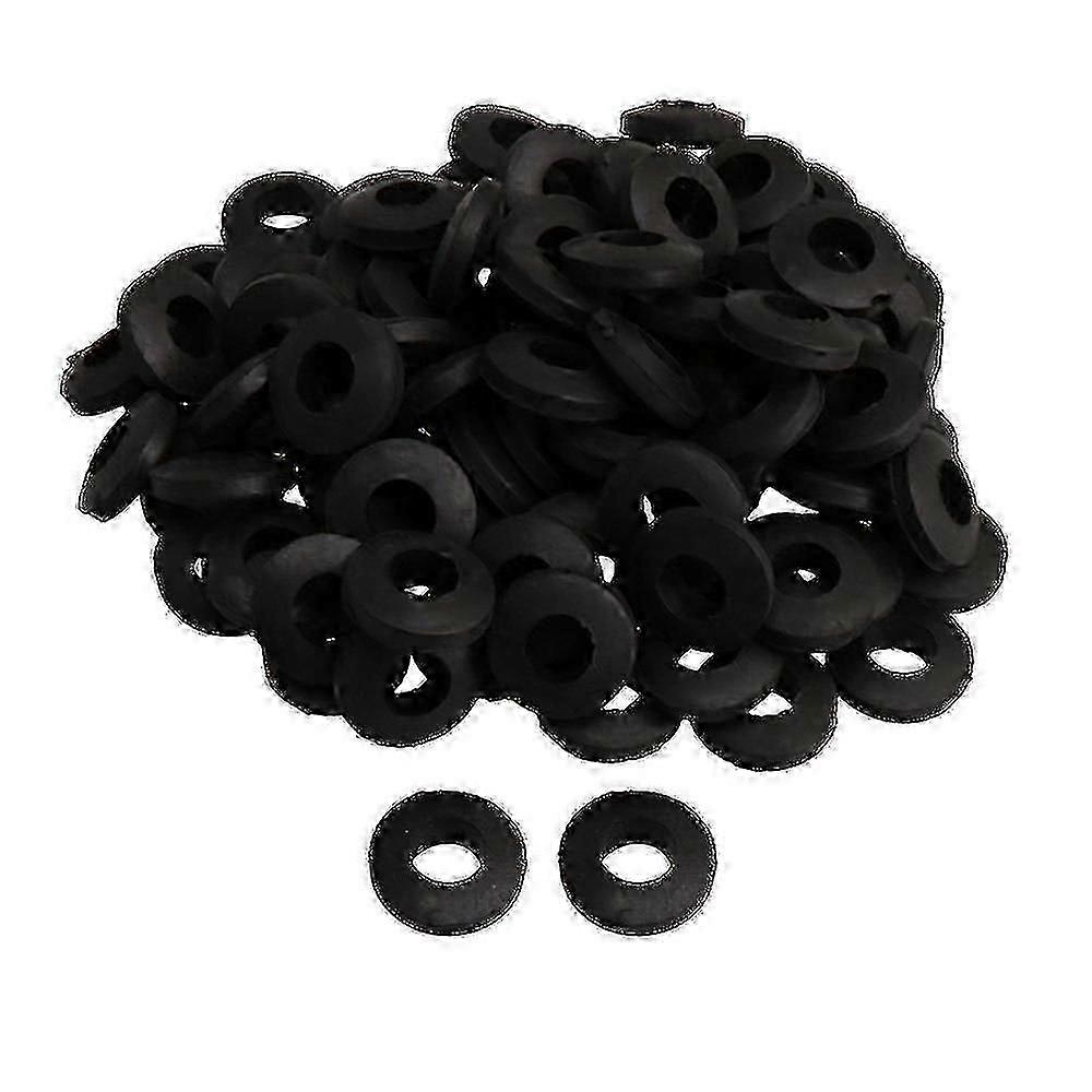 100pcs Black Rubber Washers 10*20*5mm for M8