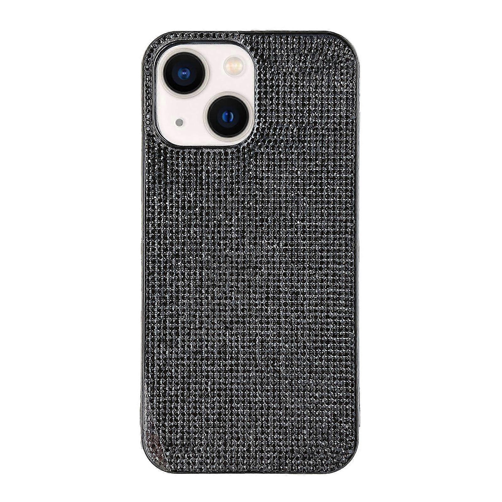 For iPhone 12 Solid Color Diamond TPU Phone Case
