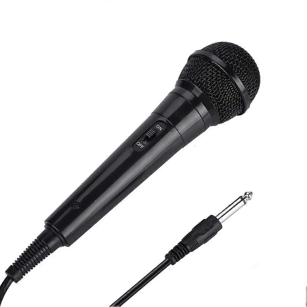 Wired Karaoke Moving Coil Microphone with Builtin Performance Filter (Black)