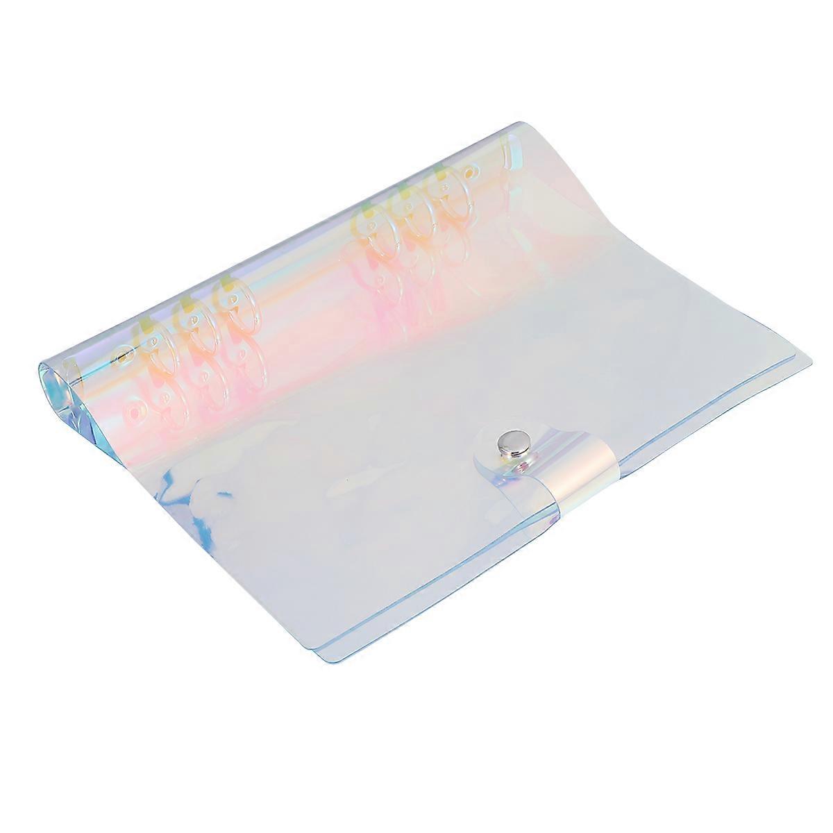 Flexible Binder 2Pcs A6 Size Multi-Function File Organization for Students Transparent PVC Design