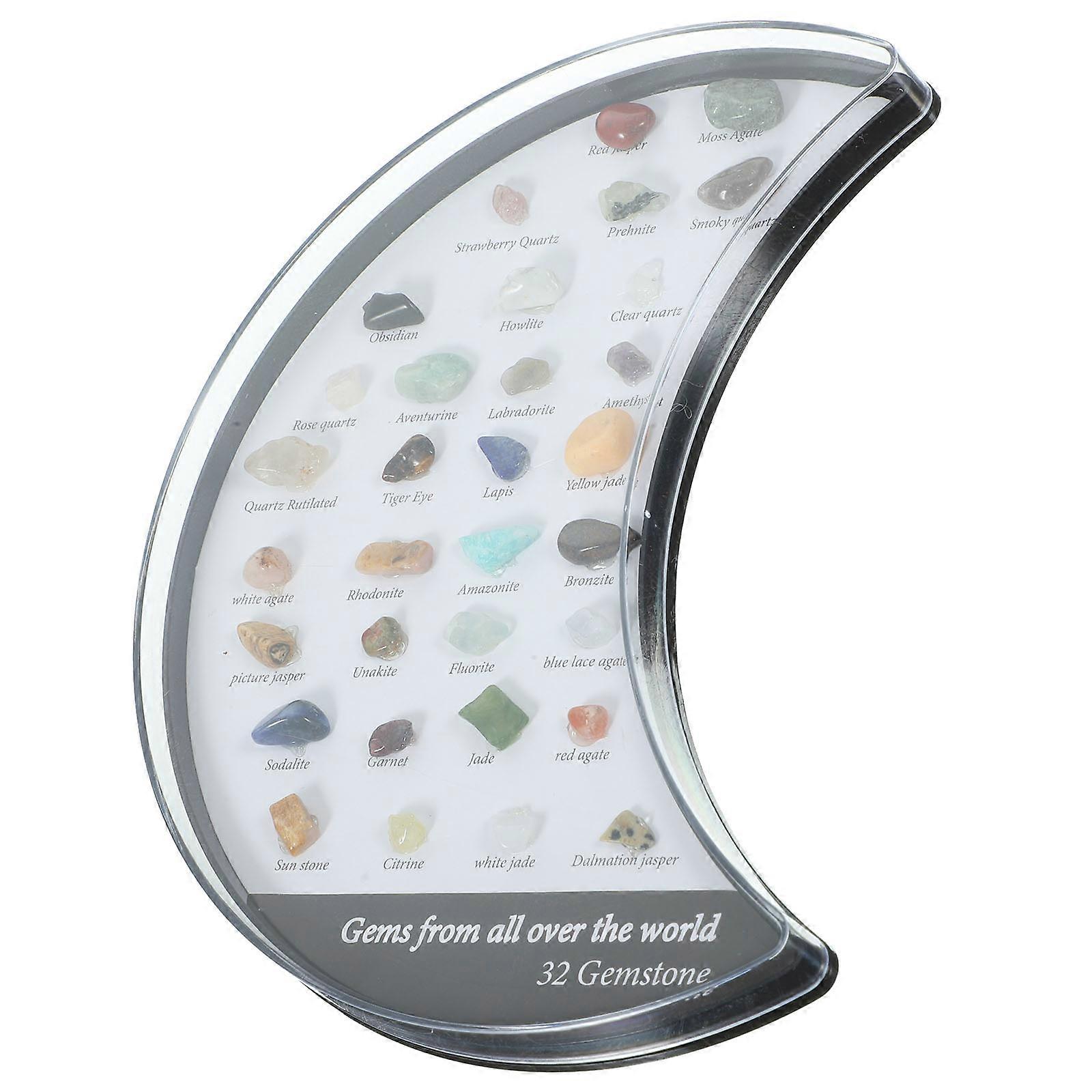 1 Set Irregular Mineral Stone Ornaments Decorative Stones Sample Collection