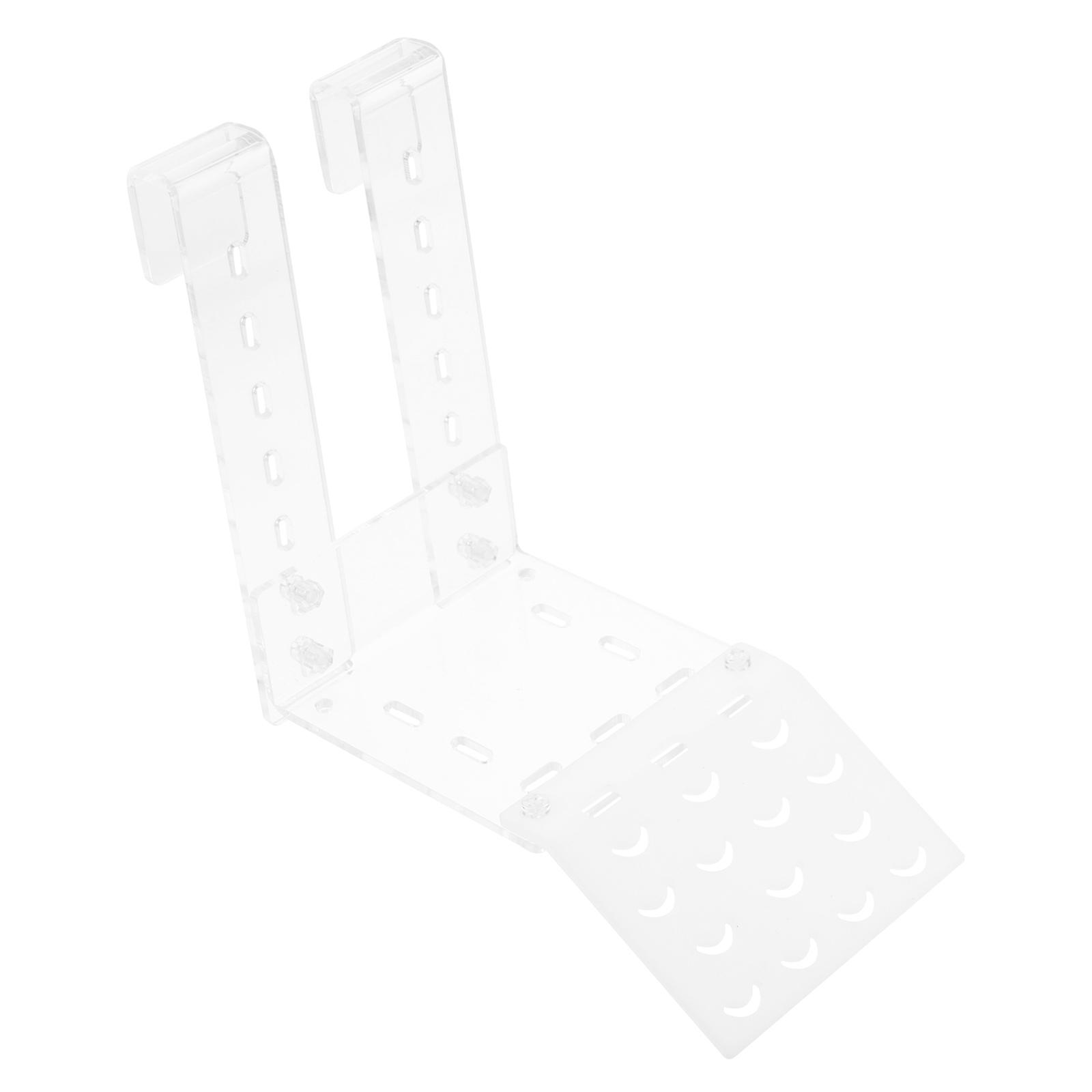 Reptile Climbing Ramp Turtle Basking Platform Aquarium Use 15X15X4CM Transparent Multi-functional 1 Pcs