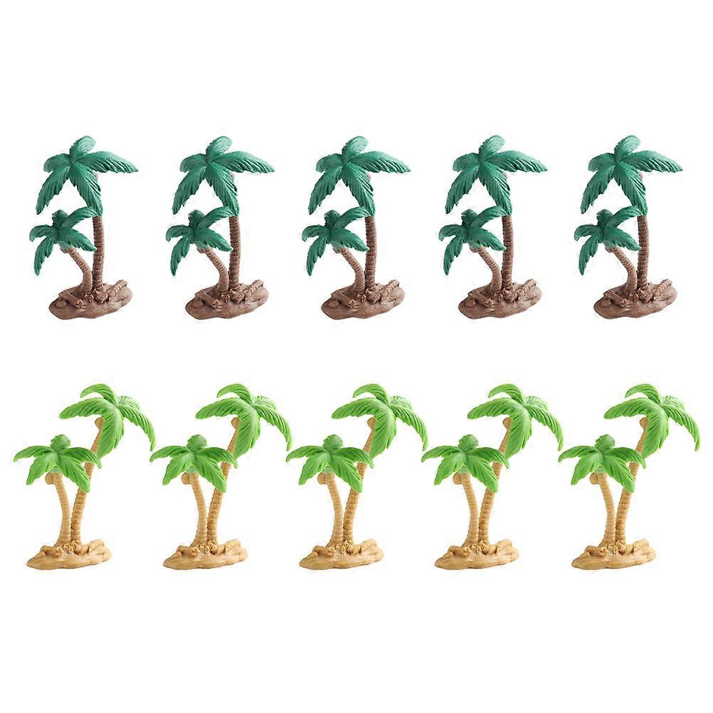 Micro Landscape Decoration Coconut Trees Perfect For Model Trees Collectors 10Pcs
