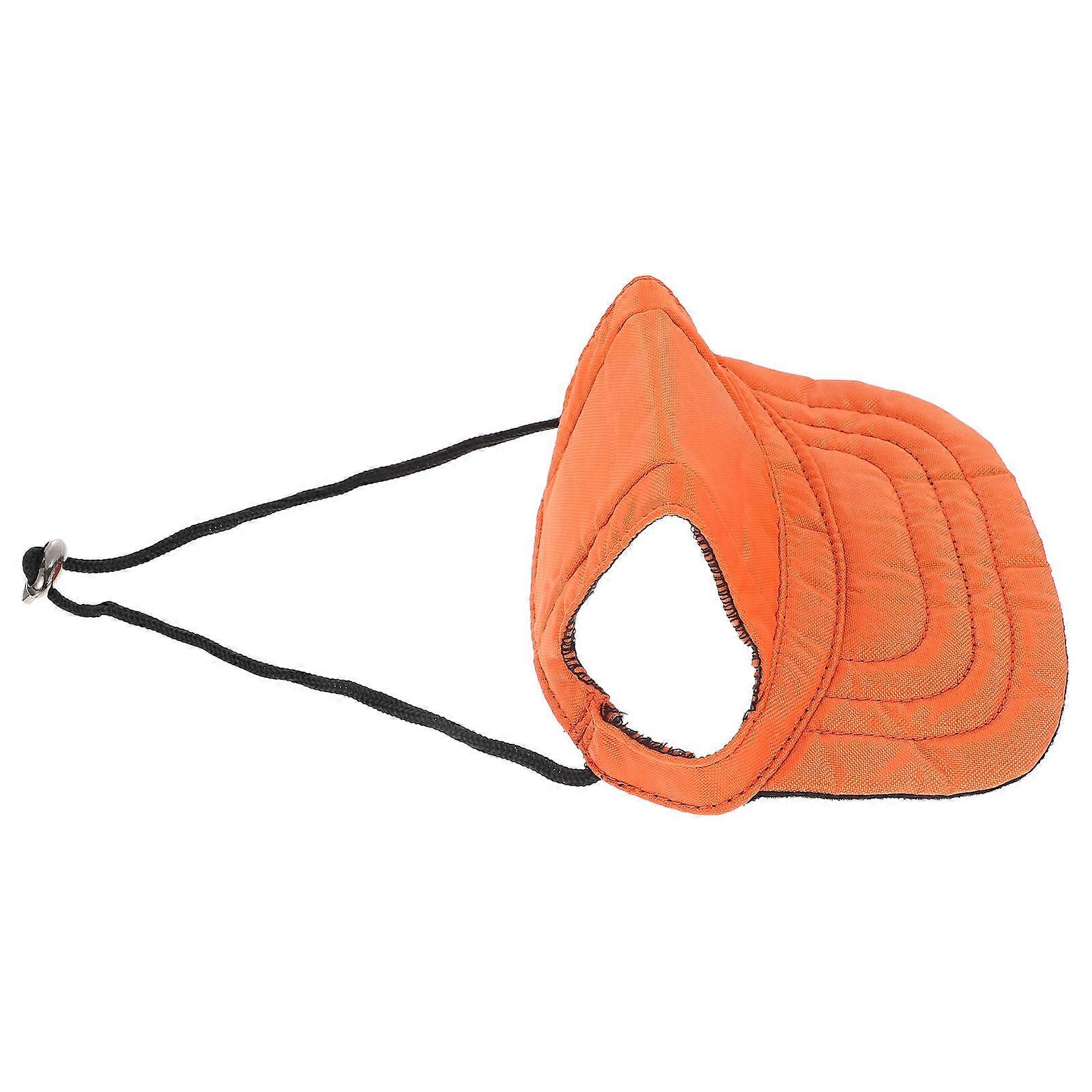 Dog Baseball Hat For Summer Parties Beach Trips And Travel Canvas Orange 1Set