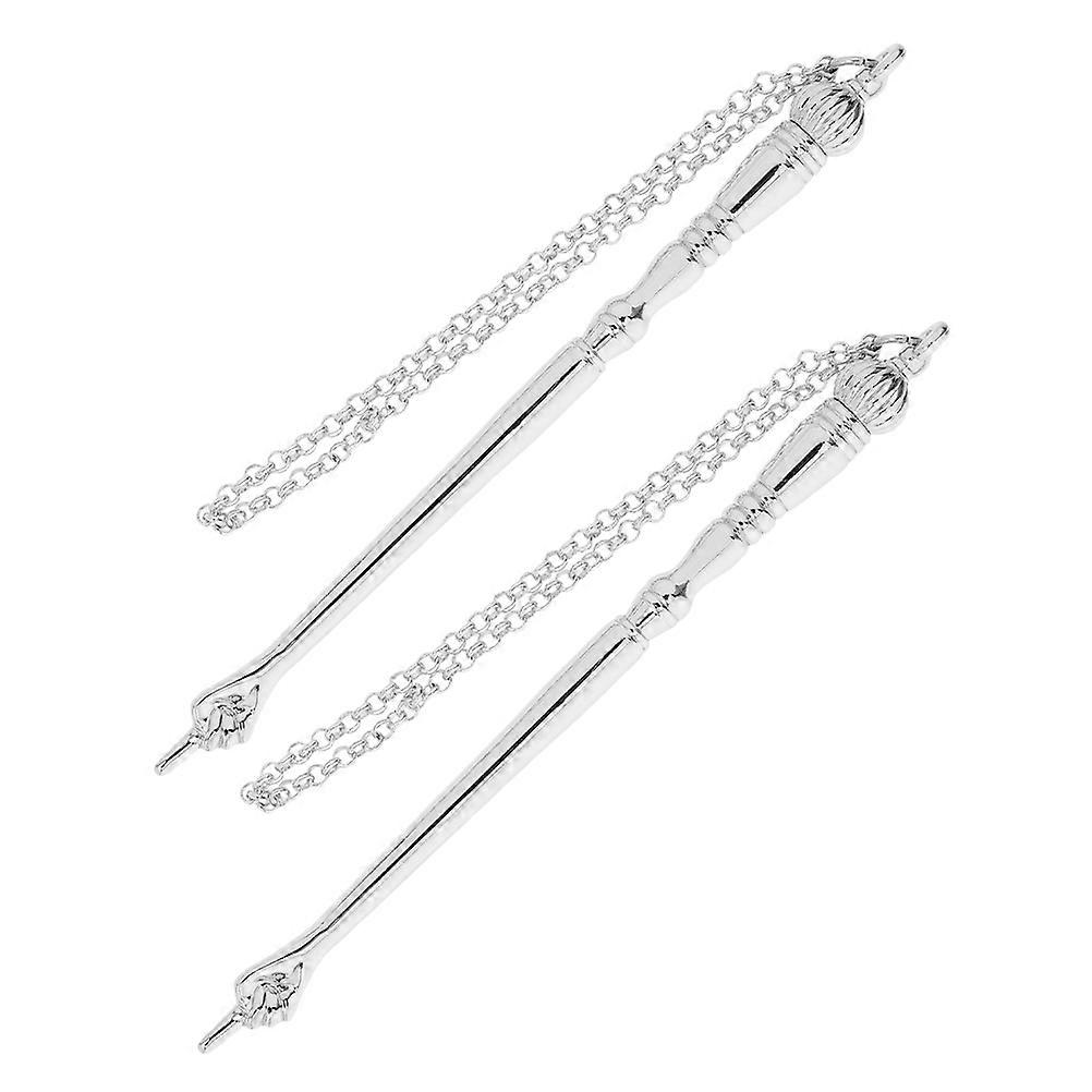 Zinc Alloy Bible Reading Pointer Metal Finger Tool for Precise Scripture Marking Silver 2pcs