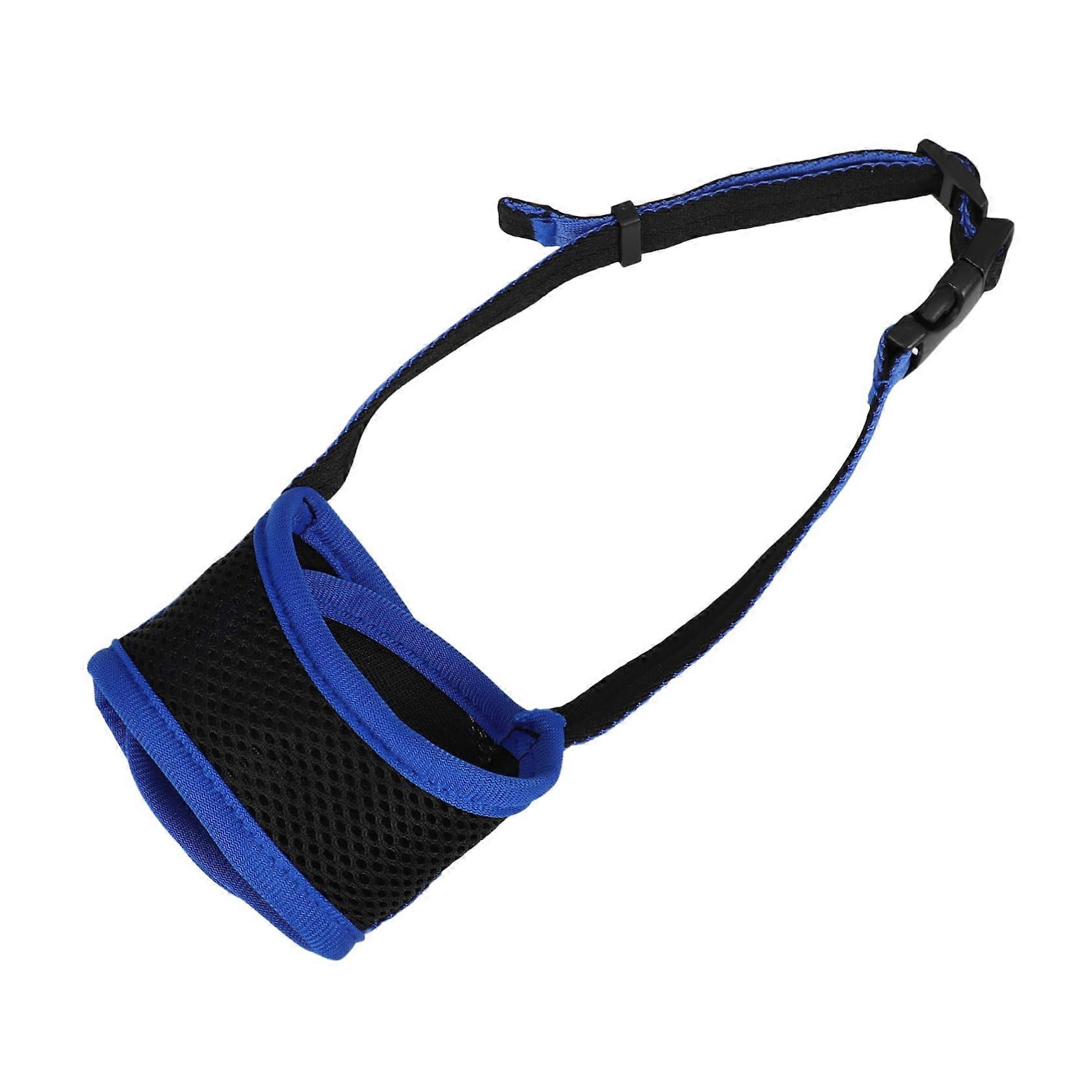 Adjustable Dog Muzzle Made of Breathable Mesh Medium Size Protects Against Biting, Barking, and Eating for Training and Outdoor Use
