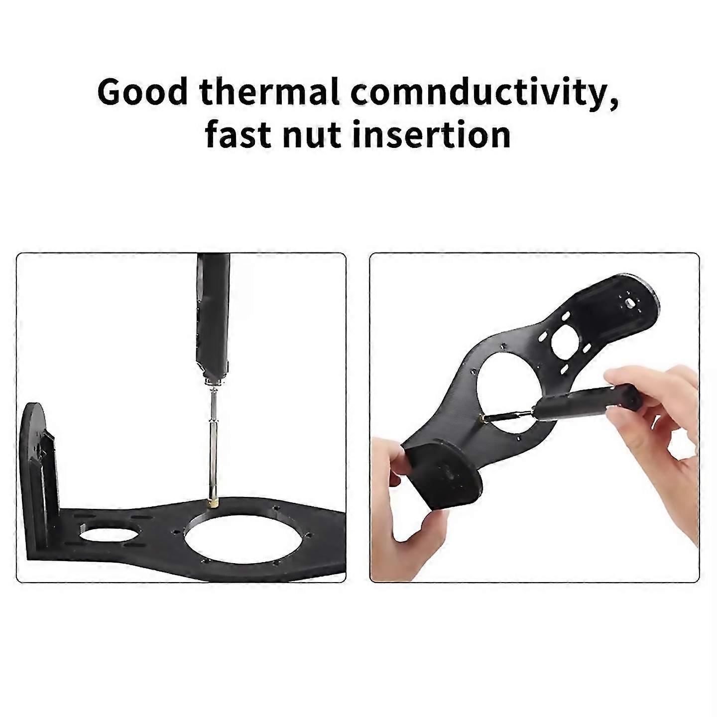 For heat insert nut iron tip heat set insert tool soldering ts100 iron tip 3d printing modify finish