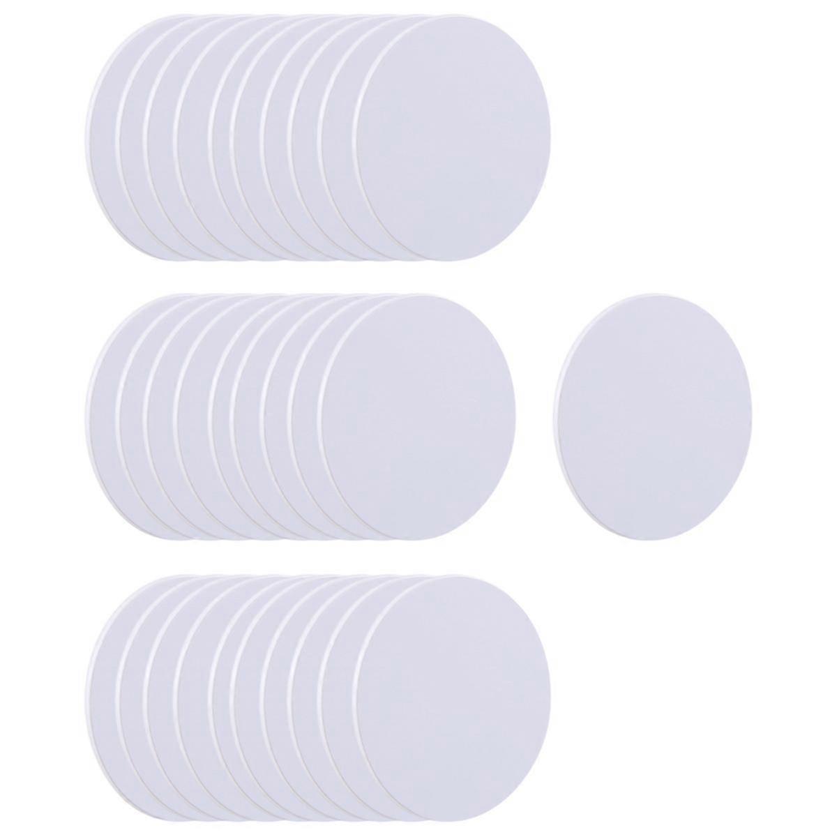 NFC 215 Round Cards - 30 Pcs Rewritable Cards with NTAG215 Compatibility for TagMo