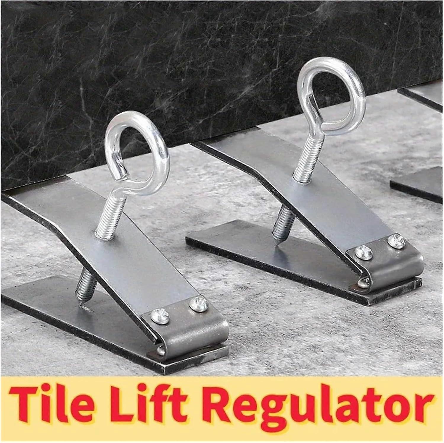 Three-piece tile leveler height-adjustable wall tile laying aid (silver)