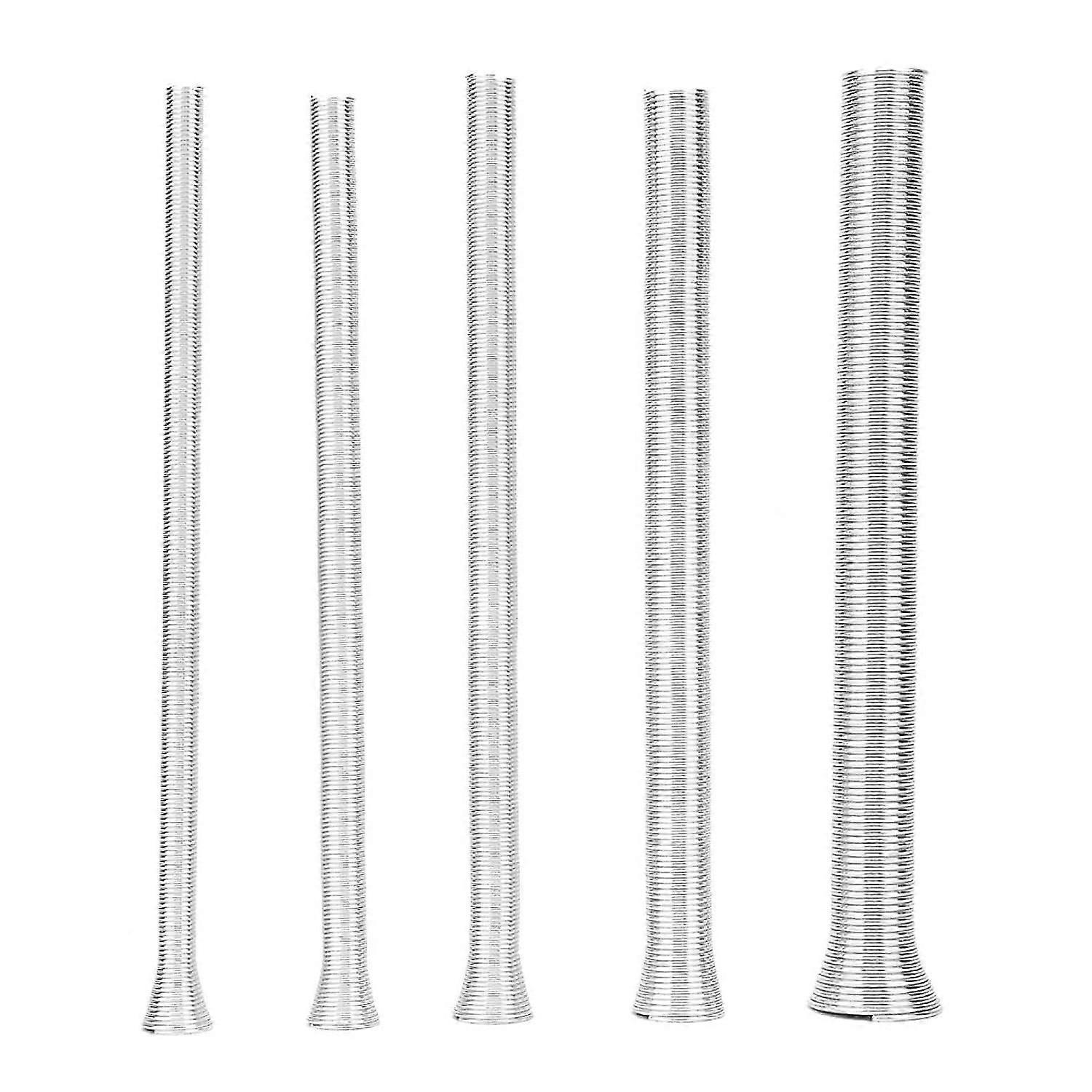 Super Elastic Steel Spring Tube,5Pcs 21cm Extension Spring,Compression Spring Kit PVC Electric Wire Bending Pipe Spring